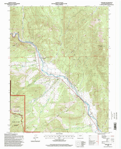 United States Geological Survey Howard, CO (1994, 24000-Scale) digital map
