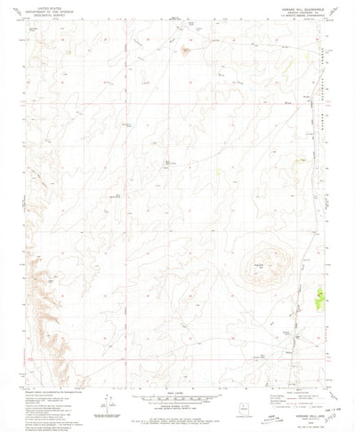 United States Geological Survey Howard Hill, AZ (1979, 24000-Scale) digital map