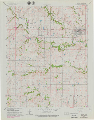 United States Geological Survey Howard, KS (1964, 24000-Scale) digital map