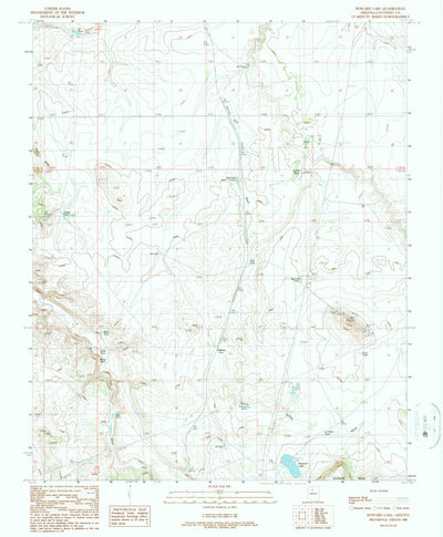 United States Geological Survey Howard Lake, AZ (1989, 24000-Scale) digital map