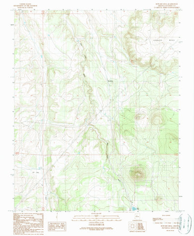 United States Geological Survey Howard Mesa, AZ (1989, 24000-Scale) digital map