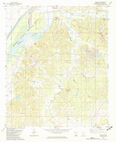 United States Geological Survey Howard, MS (1982, 24000-Scale) digital map