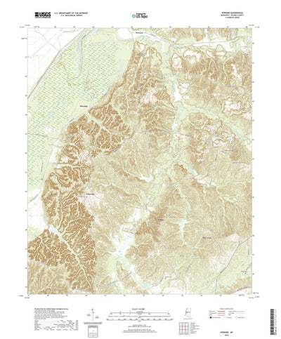 United States Geological Survey Howard, MS (2020, 24000-Scale) digital map