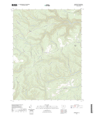 United States Geological Survey Howard NW, PA (2023, 24000-Scale) digital map