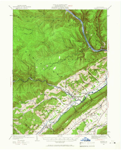 United States Geological Survey Howard, PA (1921, 62500-Scale) digital map