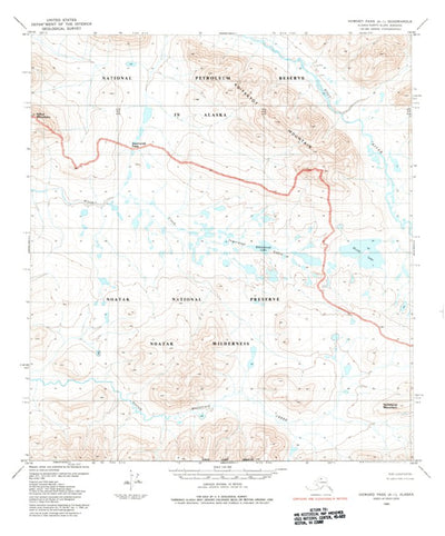 United States Geological Survey Howard Pass A-1, AK (1984, 63360-Scale) digital map