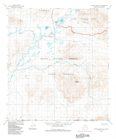 United States Geological Survey Howard Pass A-2, AK (1984, 63360-Scale) digital map