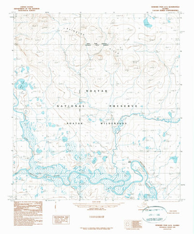 United States Geological Survey Howard Pass A-5, AK (1990, 63360-Scale) digital map