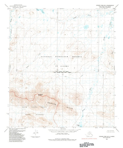 United States Geological Survey Howard Pass B-2, AK (1984, 63360-Scale) digital map