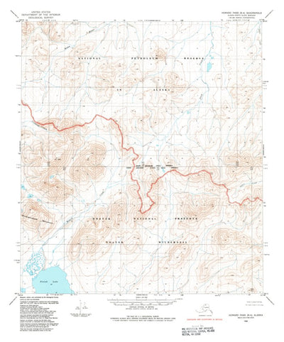 United States Geological Survey Howard Pass B-4, AK (1984, 63360-Scale) digital map