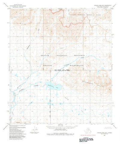 United States Geological Survey Howard Pass B-5, AK (1984, 63360-Scale) digital map