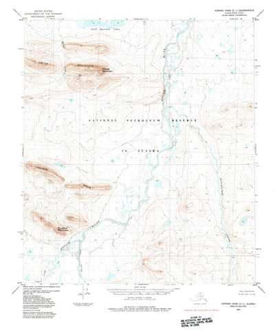 United States Geological Survey Howard Pass C-1, AK (1984, 63360-Scale) digital map