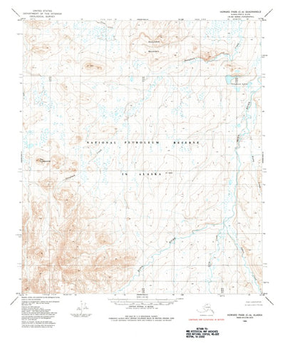 United States Geological Survey Howard Pass C-4, AK (1984, 63360-Scale) digital map