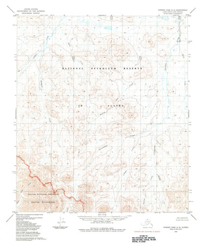United States Geological Survey Howard Pass C-5, AK (1984, 63360-Scale) digital map