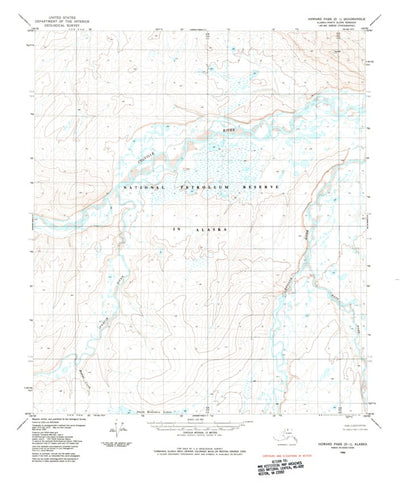 United States Geological Survey Howard Pass D-1, AK (1984, 63360-Scale) digital map