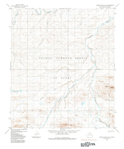 United States Geological Survey Howard Pass D-5, AK (1984, 63360-Scale) digital map