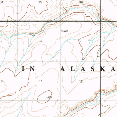United States Geological Survey Howard Pass D-5, AK (1984, 63360-Scale) digital map