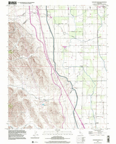 United States Geological Survey Howard Ranch, CA (1999, 24000-Scale) digital map