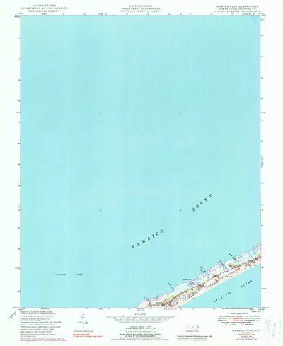 United States Geological Survey Howard Reef, NC (1950, 24000-Scale) digital map