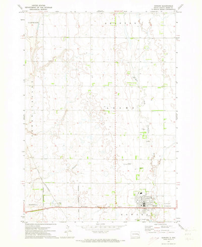 United States Geological Survey Howard, SD (1971, 24000-Scale) digital map