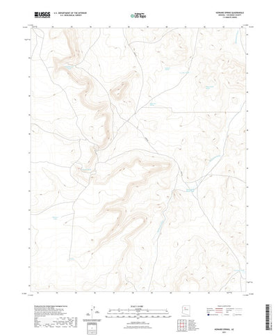 United States Geological Survey Howard Spring, AZ (2021, 24000-Scale) digital map
