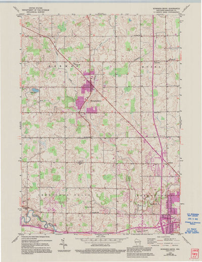 United States Geological Survey Howards Grove, WI (1954, 24000-Scale) digital map