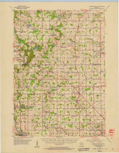 United States Geological Survey Howards Grove, WI (1954, 62500-Scale) digital map