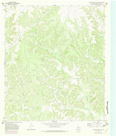 United States Geological Survey Howards Well NE, TX (1970, 24000-Scale) digital map