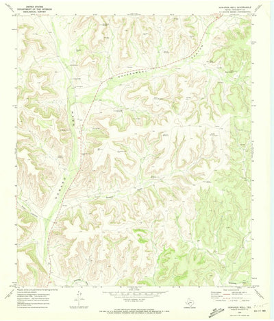 United States Geological Survey Howards Well, TX (1970, 24000-Scale) digital map