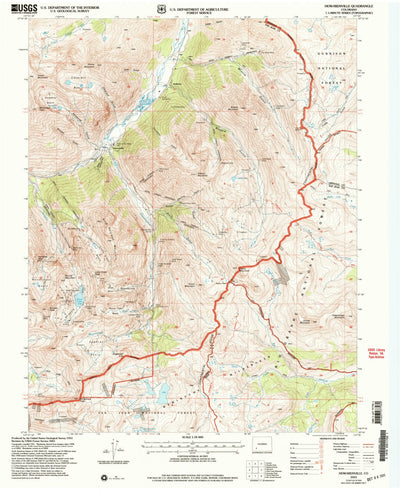 United States Geological Survey Howardsville, CO (2001, 24000-Scale) digital map