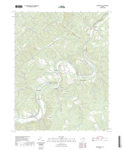 United States Geological Survey Howardsville, VA (2022, 24000-Scale) digital map