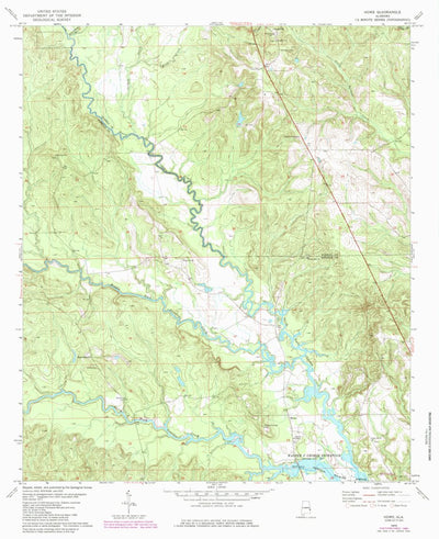 United States Geological Survey Howe, AL (1973, 24000-Scale) digital map