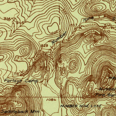United States Geological Survey Howe Brook, ME (1935, 48000-Scale) digital map