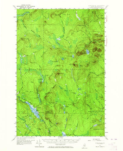 United States Geological Survey Howe Brook, ME (1954, 62500-Scale) digital map