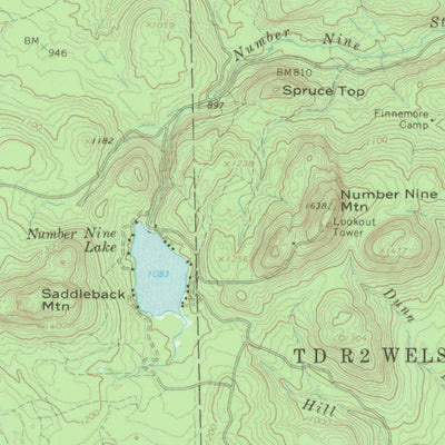 United States Geological Survey Howe Brook, ME (1965, 62500-Scale) digital map