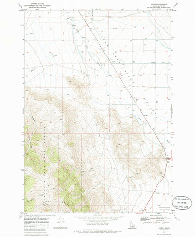 United States Geological Survey Howe, ID (1969, 24000-Scale) digital map