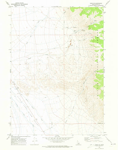 United States Geological Survey Howe NE, ID (1969, 24000-Scale) digital map