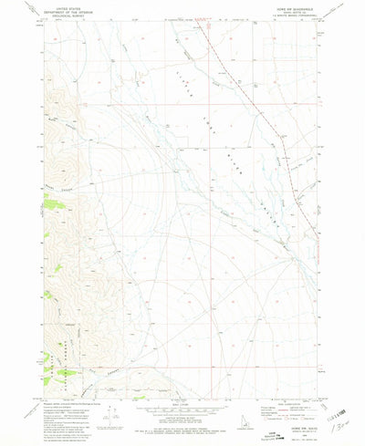 United States Geological Survey Howe NW, ID (1969, 24000-Scale) digital map