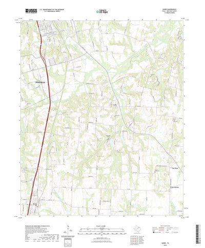 United States Geological Survey Howe, TX (2022, 24000-Scale) digital map