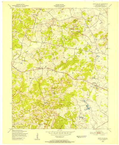 United States Geological Survey Howe Valley, KY (1949, 24000-Scale) digital map