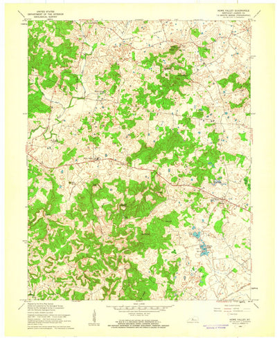 United States Geological Survey Howe Valley, KY (1960, 24000-Scale) digital map