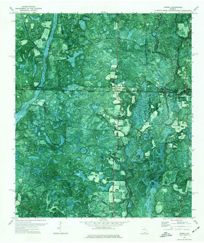 United States Geological Survey Howell, GA (1971, 24000-Scale) digital map