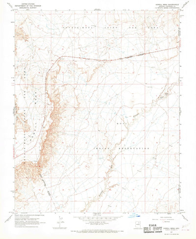 United States Geological Survey Howell Mesa, AZ (1967, 24000-Scale) digital map