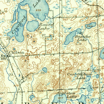 United States Geological Survey Howell, MI (1907, 62500-Scale) digital map