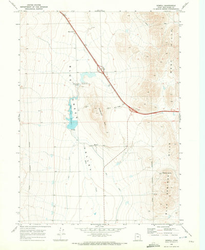 United States Geological Survey Howell, UT (1968, 24000-Scale) digital map