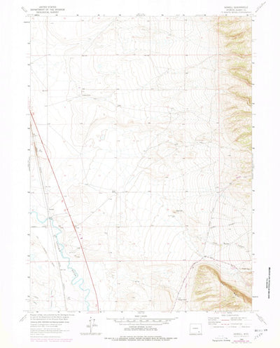 United States Geological Survey Howell, WY (1963, 24000-Scale) digital map