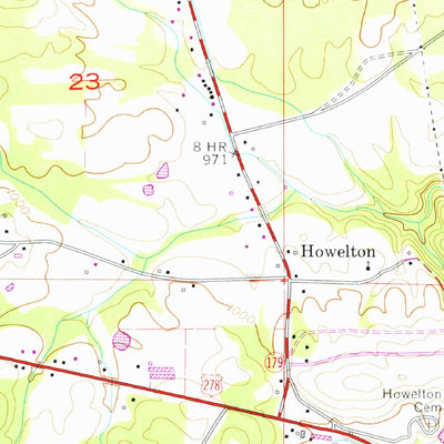 United States Geological Survey Howelton, AL (1959, 24000-Scale) digital map