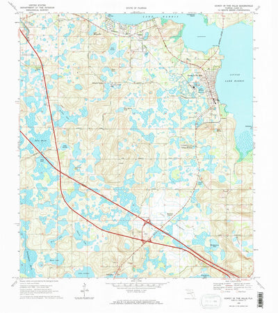 United States Geological Survey Howey In The Hills, FL (1969, 24000-Scale) digital map