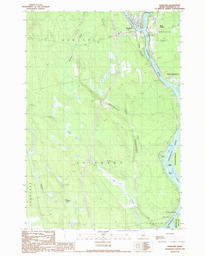 United States Geological Survey Howland, ME (1988, 24000-Scale) digital map