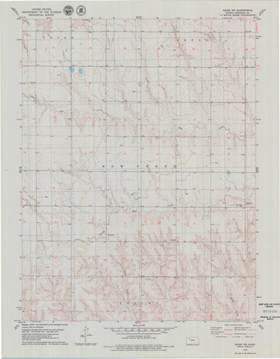 United States Geological Survey Hoxie NE, KS (1979, 24000-Scale) digital map